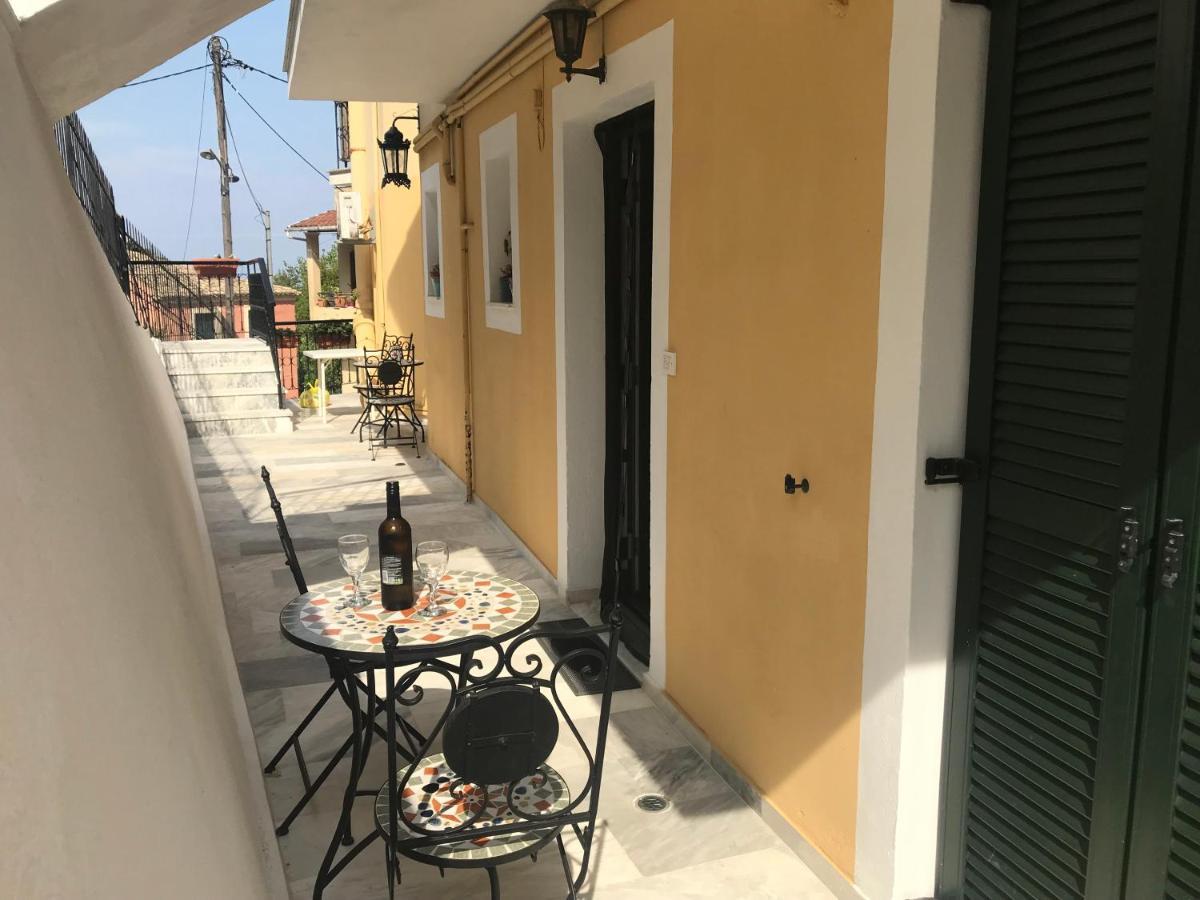 Schoenes Familienappartement In Pelekas, Corfu Mit Meerblick エクステリア 写真