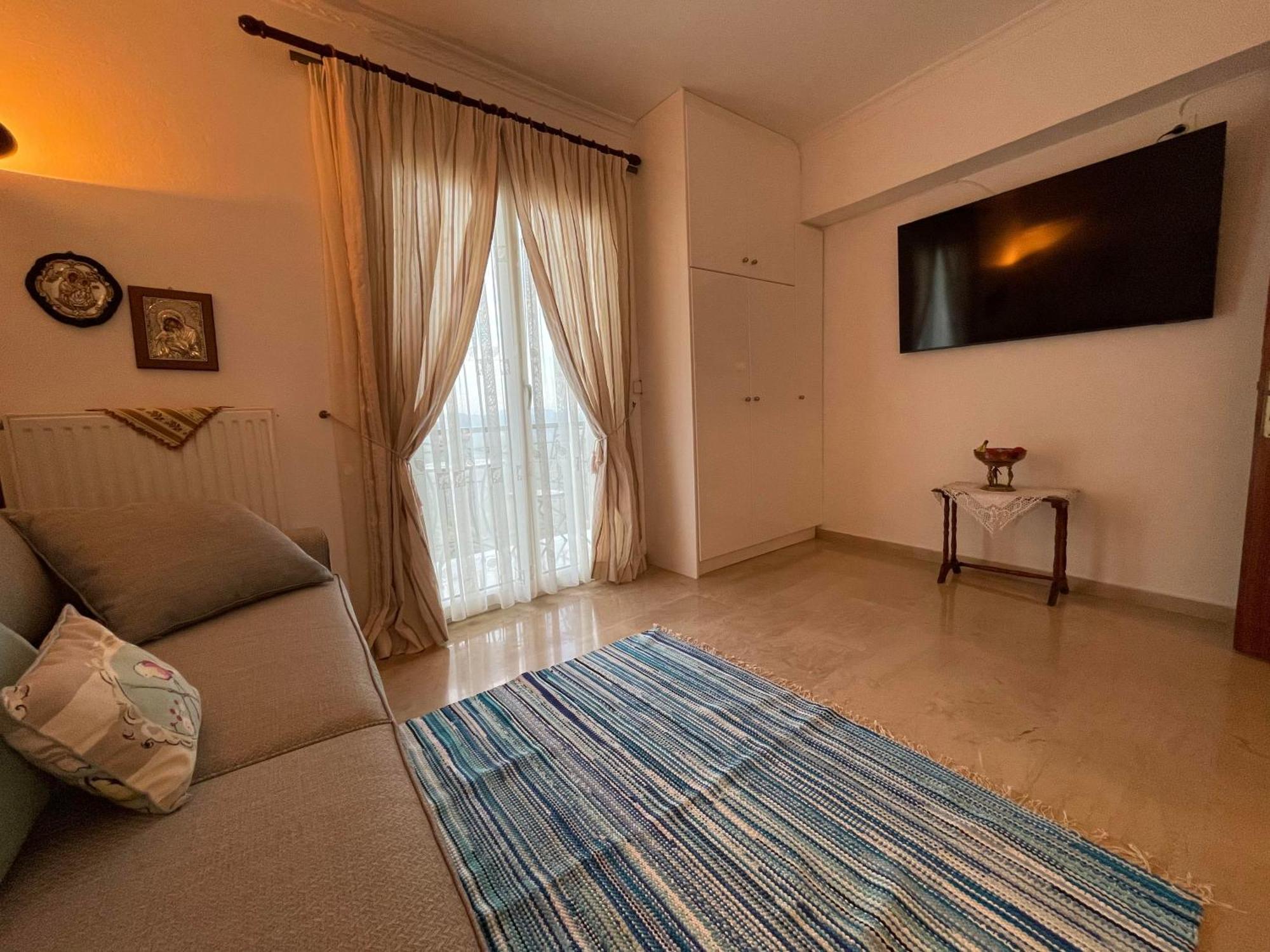 Schoenes Familienappartement In Pelekas, Corfu Mit Meerblick エクステリア 写真